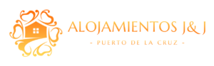 Logo de los Alojamientos J&J, en el Puerto de la Cruz