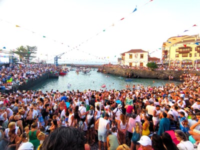 Fiesta virgen del Carmen en el muelle del Puerto de la Cruz