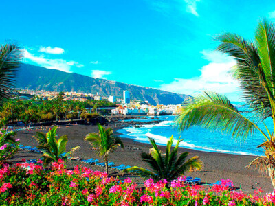 Playa Jardín, en el Puerto de la Cruz