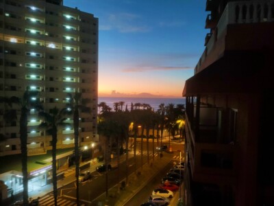 Vistas del atardecer desde los alojamientos J&J - El Polvorín