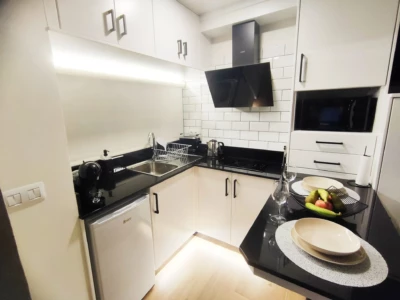 Cocina del alojamiento "El Polvorín" de Alojamientos J&J