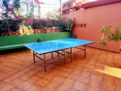 Mesa de ping pong en Alojamientos J&J