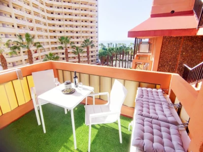 Terraza del alojamiento "El Polvorín" de Alojamientos J&J