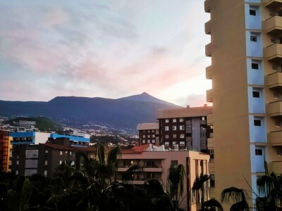 Vistas del Teide desde los alojamientos J&J - El Polvorín